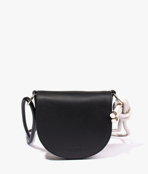 Amelina rope handle mini crossbody in black