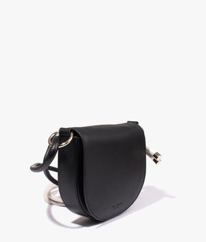 Amelina rope handle mini crossbody in black