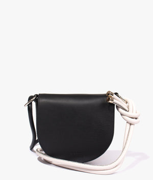 Amelina rope handle mini crossbody in black