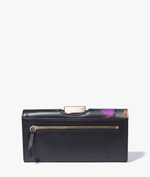 Bavan large art print bobble purse in black