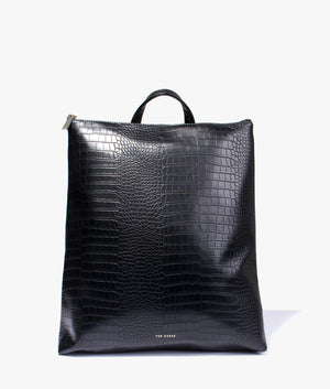 Belux imitation croc large backpack