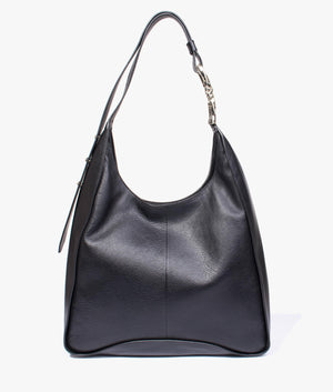Chelsia chain detail hobo bag in black