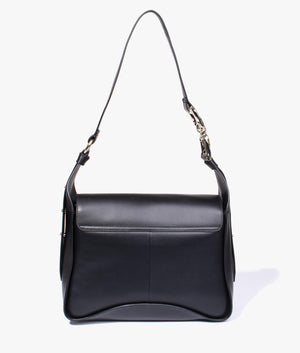 Cheriah chain detail mini shoulder bag in black