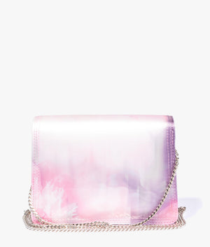 Felori floral printed mini evening bag in pink