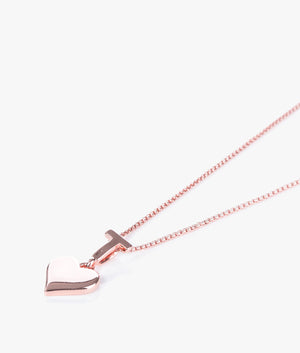 Heidio tee heart pendant in rose gold