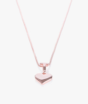 Heidio tee heart pendant in rose gold