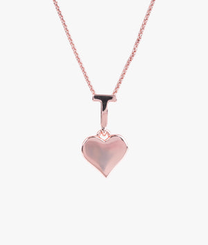 Heidio tee heart pendant in rose gold