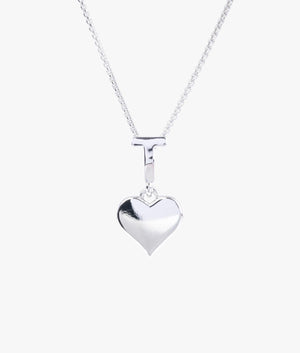 Heidio tee heart pendant in silver