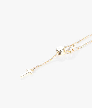 Hunta chain of hearts pendant in pale gold