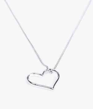Hunta chain of hearts pendant in silver