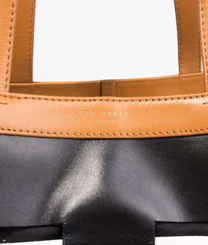Jaded weave tote bag in tan