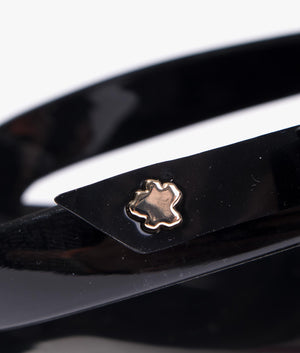 Jassey bow flip flop in black