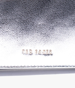 Liberta metallic purse on a chain in silver