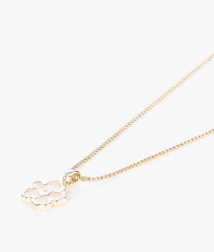 Lilea magnolia lillifora enamel pendant in pale pink