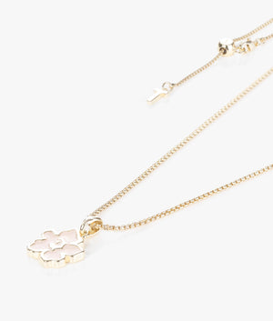Lilea magnolia lillifora enamel pendant in pale pink