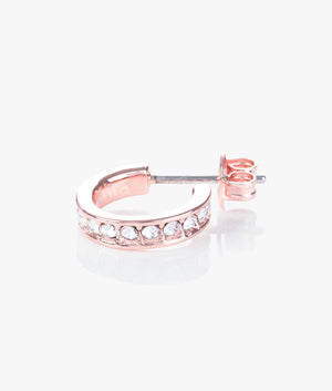 Seenita nano hoop earrings in rose gold
