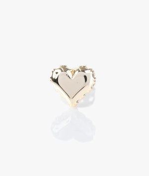 Sersy sparkle heart stud earrings in gold