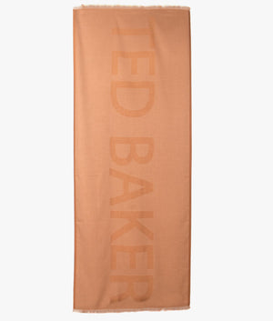 Sherol branded scarf in taupe