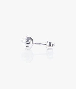 Sinaa pearl stud earrings in silver and pearl