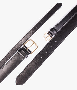 Sophel double buckle belt in black