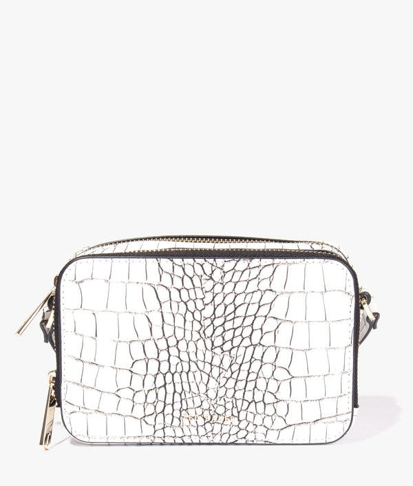 Ted Baker | Stina double zip camera bag in white | EQVVS Womens