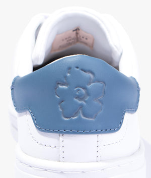 Tarliah magnolia flower placement trainer in white & blue