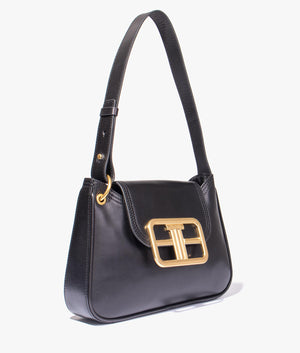 Tikel statement T shoulder bag in black