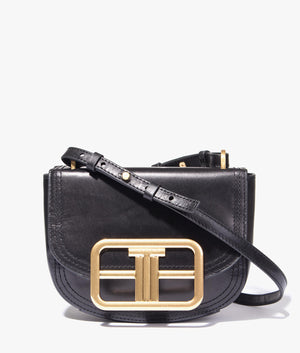 Tiki statement T mini crossbody in black