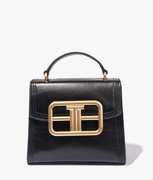 Tikina bold statement top handle bag in black