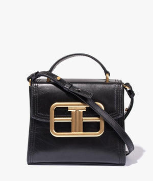 Tikina bold statement top handle bag in black