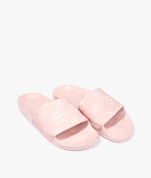 Kristin magnolia flower slider in dusky pink