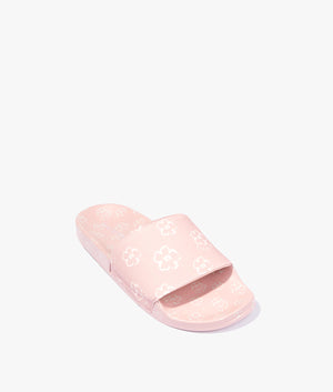 Kristin magnolia flower slider in dusky pink