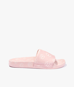 Kristin magnolia flower slider in dusky pink
