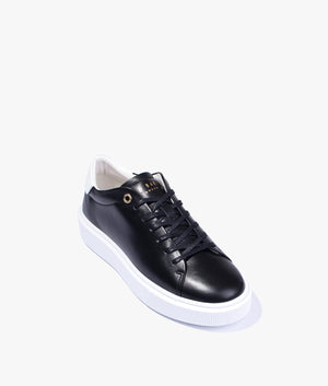Lornea magnolia flower platform trainer in black