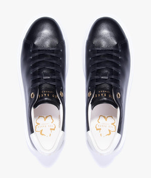 Lornea magnolia flower platform trainer in black