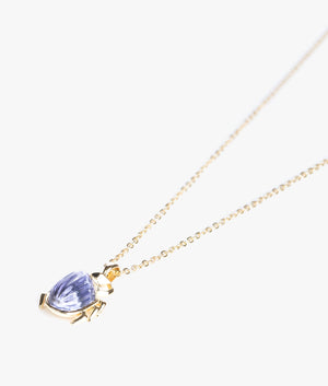 Luban love bug pendant in gold & lilac