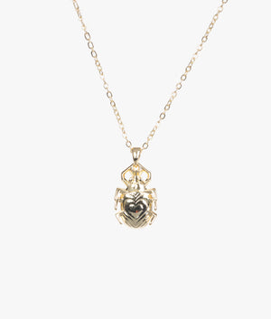 Luban love bug pendant in gold & lilac