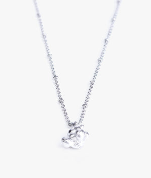 Tennah teddy bear pendant in brushed silver