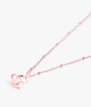 Tennah teddy bear pendant in brushed rose gold