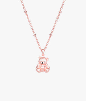Tennah teddy bear pendant in brushed rose gold