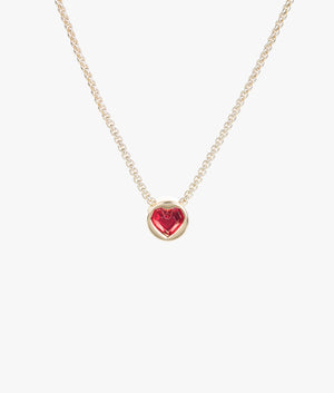 Harparh heart rock pendant in gold & red