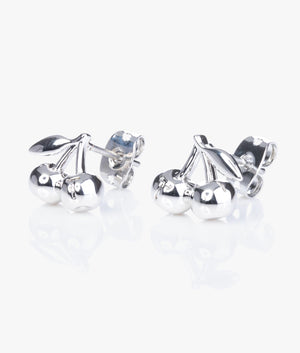Charlay cherry stud earrings in silver