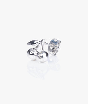 Charlay cherry stud earrings in silver