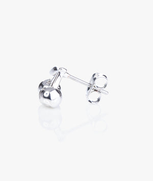 Charlay cherry stud earrings in silver