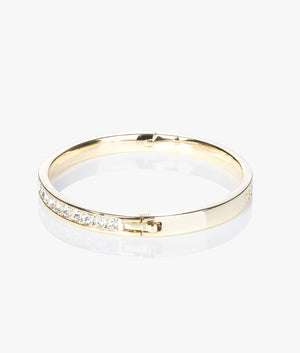 Clemara Crystal Bangle in gold