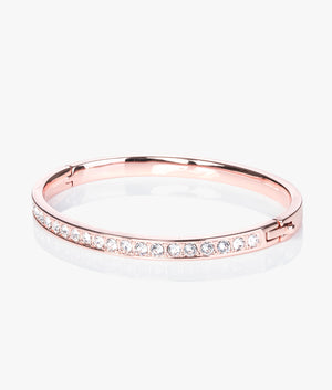 Clemara crystal bangle in rose gold