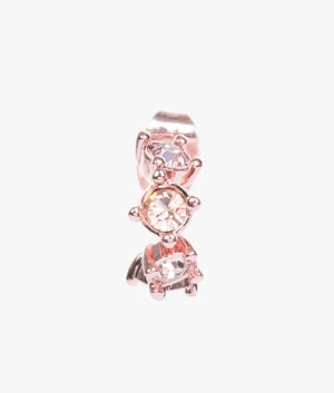Cresita crystal nano hoop earrings in rose gold