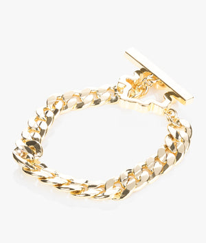 Gresara magnolia chain bracelet in gold