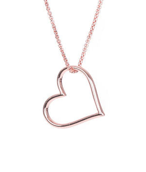 Hunta chain of hearts pendant in rose gold