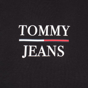 Slim terry logo sweat in black